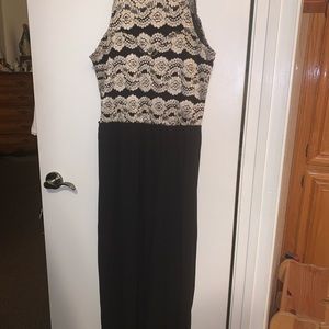 Elegant black & gold dress.